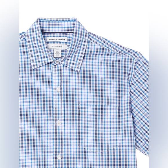 Amazon Essentials Men's Regular-Fit Short-Sleeve Poplin Shirt - Picture 5 of 16